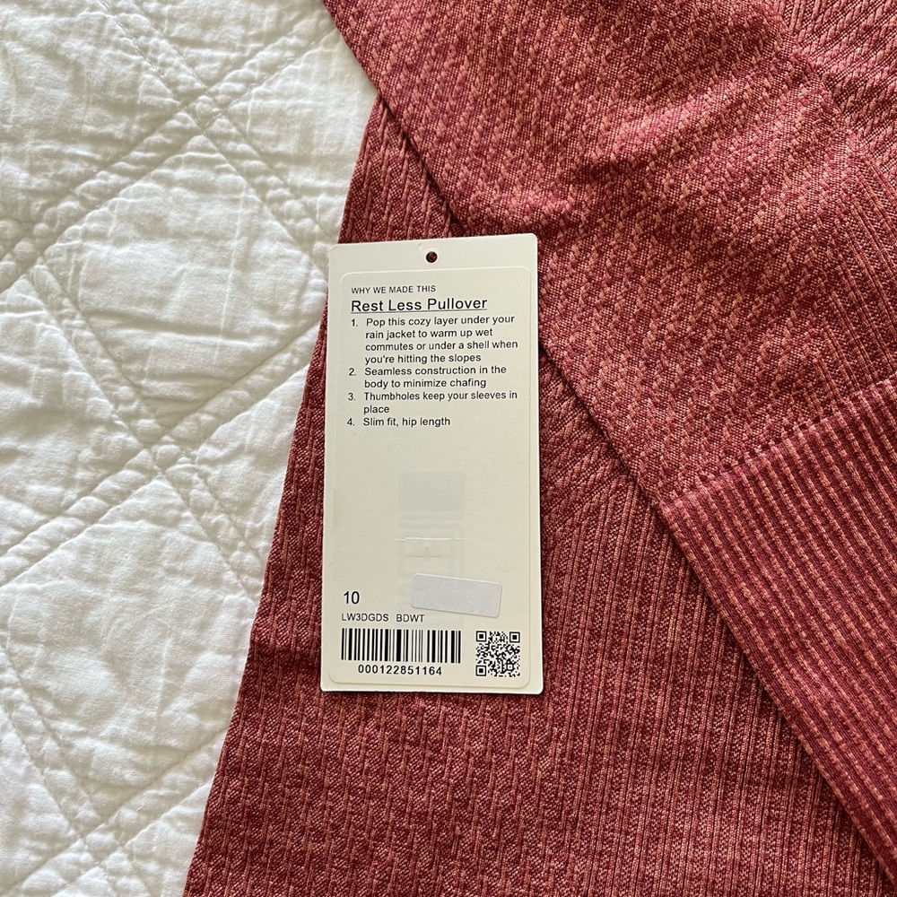EUC lululemon restless pullover side 10 - Picture 2 of 4